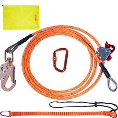 VEVOR Steel Core flipline 1/2″ x 12″/8″ Arborist Flipline for Tree Climbing