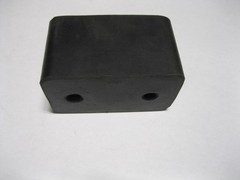 Molded Rubber Dock Bumper 6×3.5×3.5 w/ Steel Washer for Chassis/Trailers