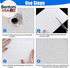 Vinyl Siding Repair Kit 6 X 8 Inch Vinyl Siding Patch Self Adhesive PVC Tape Hol