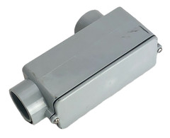 Carlon E986G Electrical PVC 1-1/4″ Type-LB Conduit Body w/ Gasket & Cover C15