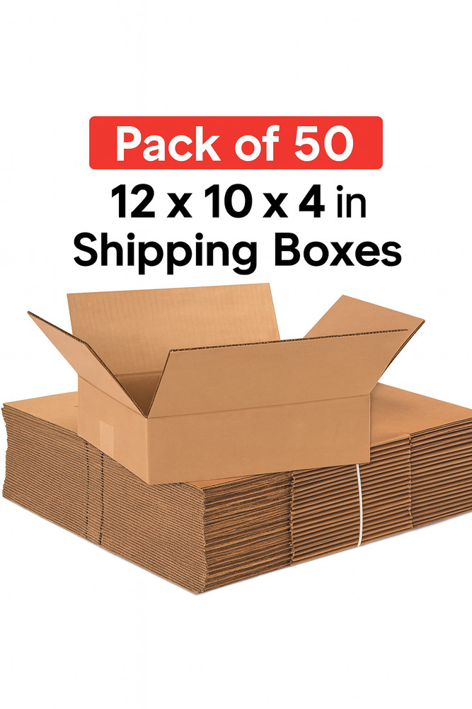 50 12x10x4 Cardboard Paper Boxes Mailing Packing Shipping Box Corrugated Carton
