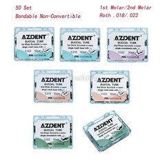 Dental Orthodontic Non-Convertible Bonding 1st 2nd Buccal Tubes Roth .018/.022