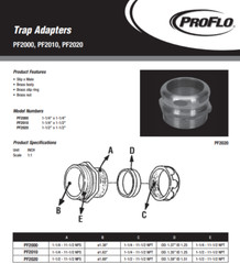 PROFLO 1-1/2″ DWV Wrought MXSJ Trap Adapter – Durable & Easy to Install