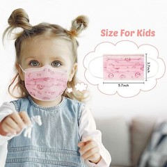 50/100Pcs Face Masks For Kids Disposable girls boys Children’s face Mask 3 Ply