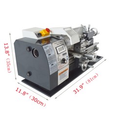 WM210VI Precision Metal Lathe Inch Thread Lathe Brushless Motor 110V 900W