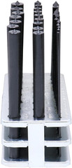 28 Pcs Transfer Punch Set, 3/32” to 1/2” by 64Ths in Metal Index, 0250-0028