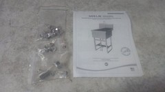 Sani-Lav U24242 24 In Bowl Length/Width 2 GPM Stainless Steel Utility Sink