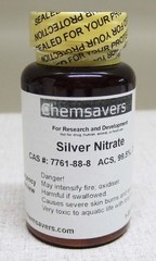 Silver Nitrate, CAS #: 7761-88-8 ACS, 99.5%, 25g