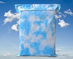 10×13, 14×17, 19×24 Sky’s the Limit Clouds Poly Mailers, Shipping Mailing Bags