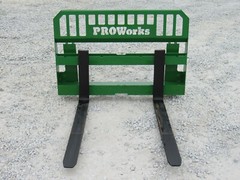 48″ 4,000 Pound Pallet Fork Attachment Fits John Deere Tractor Loader Hook Pin