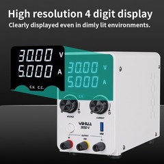 YIHUA 305D-V DC Power Supply 0-30V 0-5A Adjustable Digital Lab Bench Supply