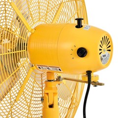 Deluxe Oscillating Pedestal Fan 30″ Diameter Safety Yellow 1/2HP 10000CFM