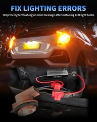 AUXLIGHT 4Pcs Quality 50W 6ohm Load Resistors – Fix LED Turn Signal Blinker Free
