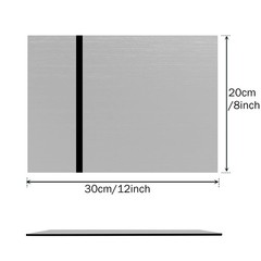 4 Pack Laser Engraving Double Color ABS Plastic Sheets Silver Black 12×8 In
