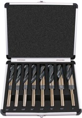 8 PCS HSS Cobalt Silver and Deming Drill Bits Set Large Size 9/16 inch to 1 inch
