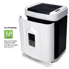 Aurora AU120MB 120-Sheet Micro-Cut Paper Shredder/30 Minutes (White/Black)