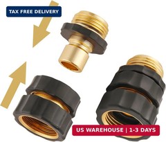 3/4 Inch Garden Hose Quick Connector, Male and Female Quick Connect Hose Fitting
