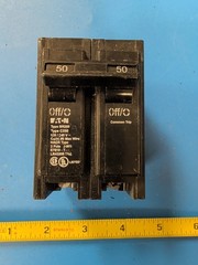Cutler Hammer Eaton BR250 2 Pole 120/240V 50 Amp Circuit Breaker