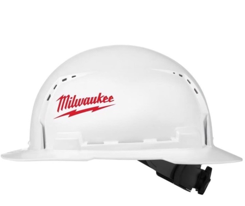 Milwaukee BOLT 4-Point Ratchet Safety Helmet Type 1 Class C White Hard Hat New