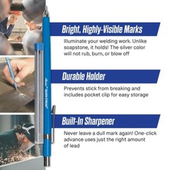 Markal Silver-Streak Round Metal Marker with 6 Refills