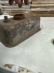 7.5″ X 5″ Vintage GAS FUEL TANK Briggs WM WMB WI NS Y Steel Metal untested