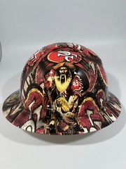 New Full Brim Hard Hat Custom Hydro Dipped SAN FRANCISCO 49ER’S