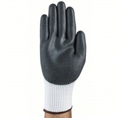 6 Pairs Large HyFlex® 11-735 Size 9, ABR 6, A4 Cut Resistant Gloves Polyurethane