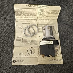 800T PA16 Series N 120V Illuminated Push Button NO COLOR CAP