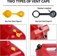 Gas Can Spout Replacement Kits, Nozzle with Seals for 1/2/5/10 Gallon Oil Cans