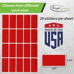 Small Color-Coding Labels Stickers 1.57 x 0.75 Inch Blank Self Adhesive
