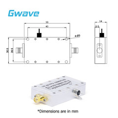 SMA Female Low Noise Amplifier (LNA), 30dB Gain, 1.5dB Noise Figure, 0.5 – 8GHz