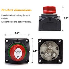 1-2-Both-Off Battery Switch 12V-60V Battery Disconnect Master Cut Shut Off