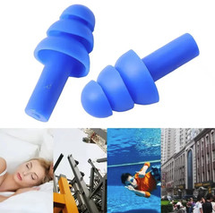 10 Pairs Reusable Silicone Ear Plugs Noise Reduction Sleep Swimming Set – NEW