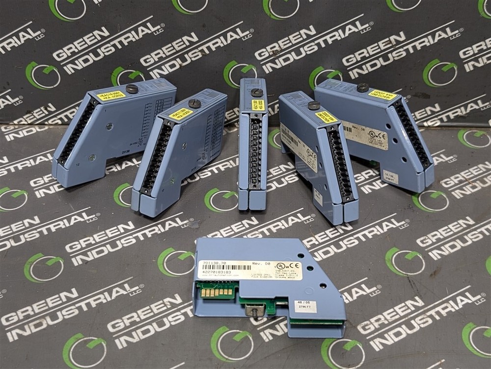 USED Lot of 6 B&R Automation 7DI138.70 Digital Input Modules Rev. D0