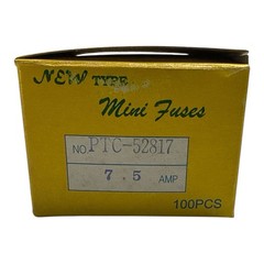 PTC Lot of 100 7.5 AMP Mini Blade Fuses for Car, Truck, Boat, etc. 52817