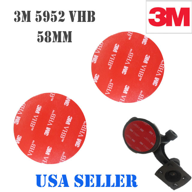 3M 2x 58mm VHB Double Sided Foam Adhesive Tape 5952 Automotive Mounting GPS