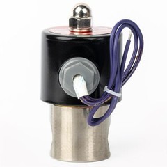 U.S. Solid 3/8 inch Electric Solenoid Valve 12V DC Stainless Steel