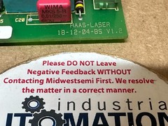 HAAS-LASER 18-12-04-AH V1.2 CONTROL CIRCUIT BOARD ID: M23683 SHIPS SAME BUS DAY