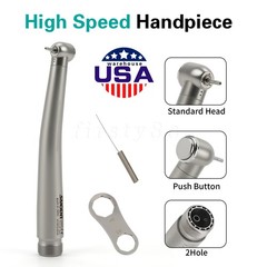 1-10PCS 2H Dental High Speed Handpiece One Water Spray Push
