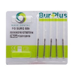 Wave Dental Surgical Burs 557 557L SL Carbide Straight Fissure 25mm FGOS FG SURG