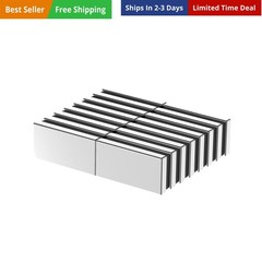 N52-1.00″ L x 1/2″ W x 1/8″ H – 16 Pack, Neodymium Bar Magnets, Powerful Rare…