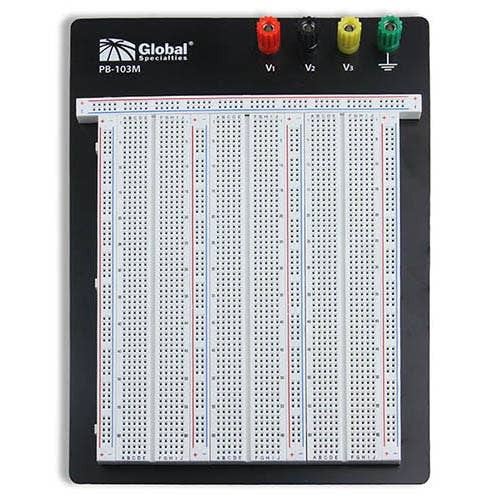 Global Specialties PB103M Externally Powered Breadboard 2390 Tie-Point