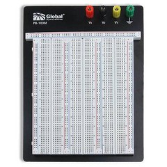 Global Specialties PB103M Externally Powered Breadboard 2390 Tie-Point