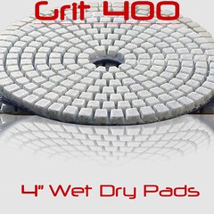 Diamond Polishing Pads 4 Inch 50 piece Set Wet Dry For Granite Concrete Marble