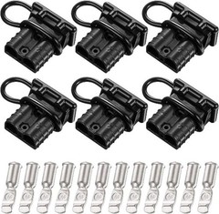 6 Sets 6-10 Gauge Battery Quick Connector 50A 12-36V Quick Connect Black