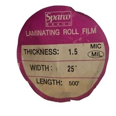 2 Rolls Standard Glossy 25 in x 500 ft. x 1 in Core Laminating Film SALE!