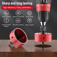 12-piece Hole Saw Kit, 8 Sizes 3/4″ To 2-1/2″ Hole Saw Set In Case With Arbors