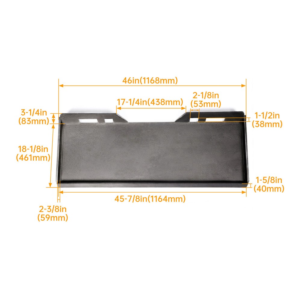 1/4″ 5/16″ 3/8″ 1/2″Skid Steer Mount Plate Adapter Loader Quick Tach Attachment