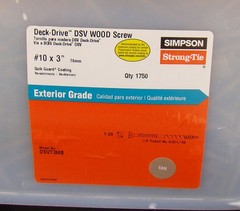 Simpson Strong-Tie Deck-Drive DSV wood screw #10×3″ DSVT3MB Tan 1,750 Exterior