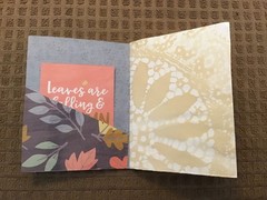Handmade Naked Junk Journal 5-1/2” x 4-1/4” Mushroom & Leaves Print Cover